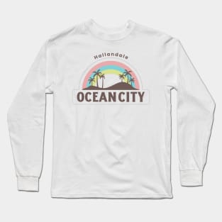 Ocean City Hallandale Beach Florida Long Sleeve T-Shirt